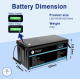 Акумулятор TTWEN 12V 200Аh 2560Wh LiFePO4 (літій-залізо-фосфатний акумулятор)