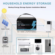 Акумулятор TTWEN 12V 100Аh 1280Wh LiFePO4 (літій-залізо-фосфатний акумулятор)