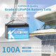 Акумулятор Kepworth LiFePO4 12V 100AH для будинку, котла, сонячних батарей (літій-залізо-фосфатний акумулятор)