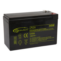 Акумулятор GEMIX LP12-9.0 (LP1290) 12V 9Ah AGM Акумулятор GEMIX LP12-9.0 (LP1290) 12V 9Ah AGM