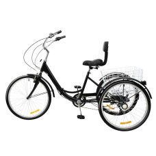 Електровелосипед триколісний LVLONG 500W 48V 12Ah 24"
