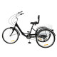 Електровелосипед триколісний LVLONG 500W 48V 12Ah 24"