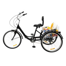 Електровелосипед триколісний LVLONG 500W 48V 12Ah 24"