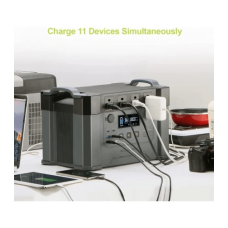 Зарядна станція універсальна Allpowers 2000W 405000mAh 1500Wh 4USB/2USB-C/4 розетки сірий