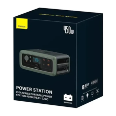 Зарядна станція універсальна Baseus ioTa Series 450W DE/EU 220V Cold PPYT010206 Green