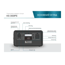 Зарядна станція універсальна KS 300PS 300W, 294Wh