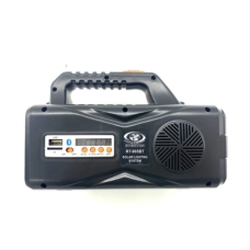 Портативна сонячна панель RT905 3W Ліхтар Повербанк Bluetooth MP3 FM TFcard