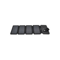 Портативна сонячна панель Solar panel 5 foldings, built-in microusb cable, output: 5 /1,2 а(usb), plastic, black, corton box Портативна сонячна панель Solar panel 5 foldings, built-in microusb cable, output: 5 /1,2 а(usb), plastic, black, corton box