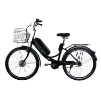 Електровелосипед складний з низькою рамою E-motion 36V 14Ah 350W / чорно-зелений