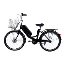 Електровелосипед складний з низькою рамою E-motion 36V 14Ah 350W / чорно-червоний