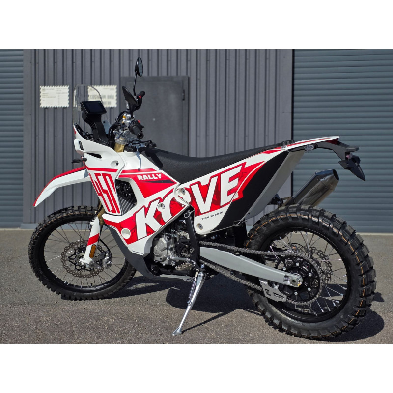 Мотоцикл KOVE 450 RALLY REGULAR Червоний/Білий
