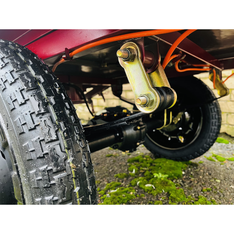 Електротрицикл вантажний Crosser CARGO 12 (1000W) 60V 32Ah червоний
