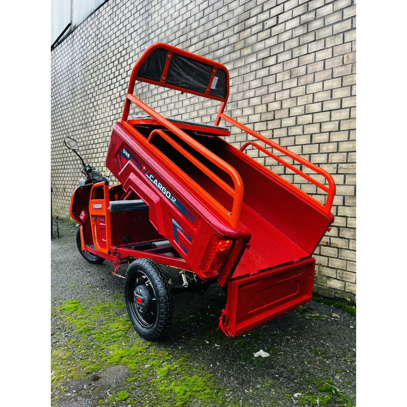 Електротрицикл вантажний Crosser CARGO 12 (1000W) 60V 32Ah червоний