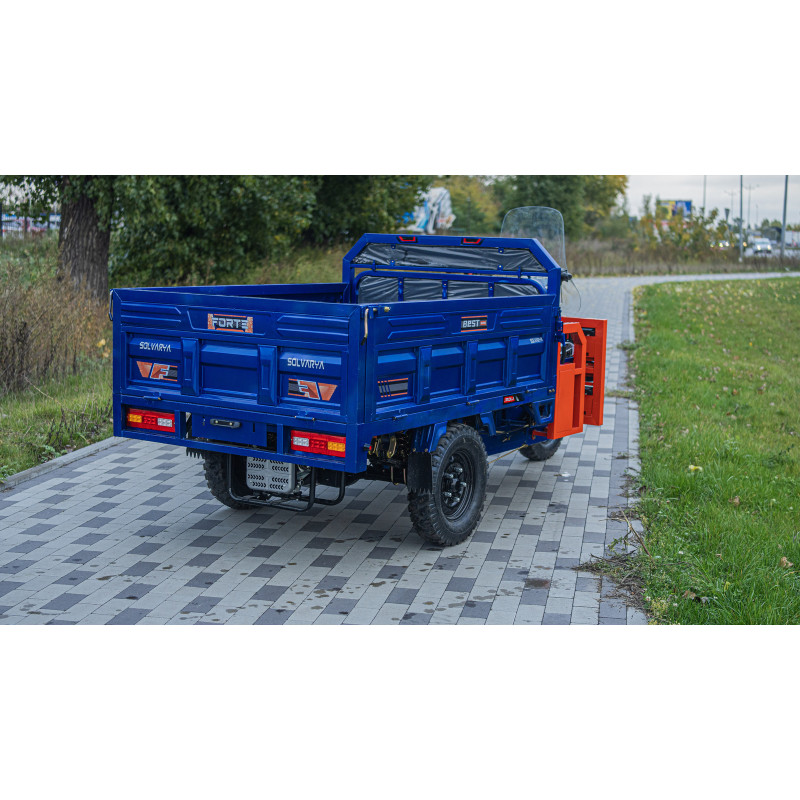 Електротрицикл вантажний FORTE GP-1500-CH (синій) гібрид 1500W
