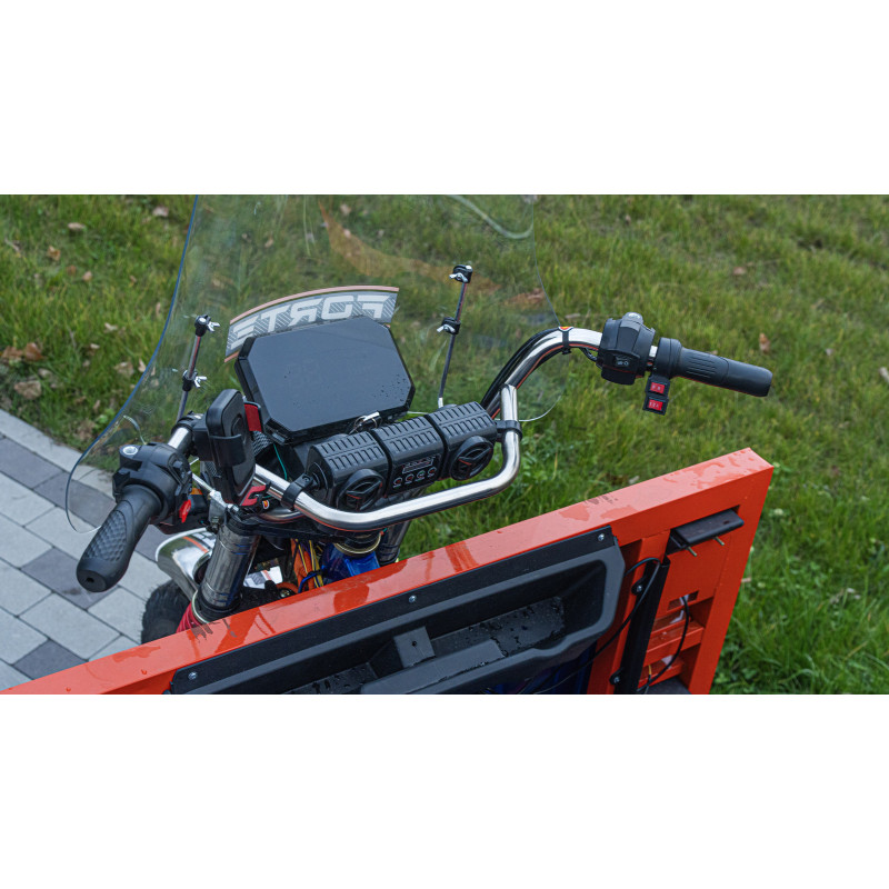 Електротрицикл вантажний FORTE GP-1500-CH (синій) гібрид 1500W