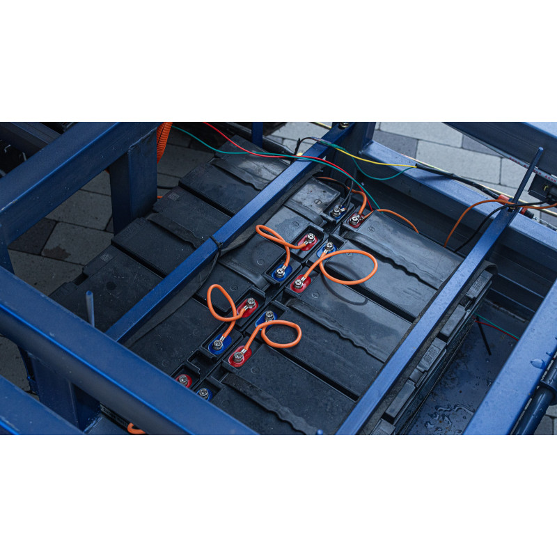 Електротрицикл вантажний FORTE GP-1500-CH (синій) гібрид 1500W