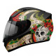 MT Helmets REVENGE Skull & Rose Gloss Black / Red