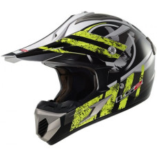 Кросовий шолом LS2 MX433 Stripe Hi-Vis White Yellow