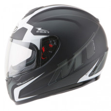 MT Helmets Thunder Squad matt black / white