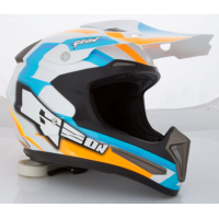 Шолом GEON 615 Крос Razor (fiberglass) Orange / Blue Шолом GEON 615 Крос Razor (fiberglass) Orange / Blue