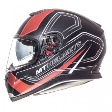 MT Helmets Thunder 3 Trace Matt Black Red