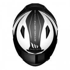 MT Helmets MATRIX Incisor gloss black / white / silver