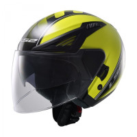 Відкритий шолом LS2 OF586 Bishop Atom Hi-Vis Yellow Black Відкритий шолом LS2 OF586 Bishop Atom Hi-Vis Yellow Black