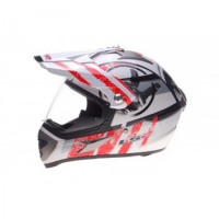 Шолом мотард LS2 MX433 Stripe White Red Gloss Шолом мотард LS2 MX433 Stripe White Red Gloss