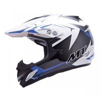 MT Helmets MX2 Synhrony Steel white / blue