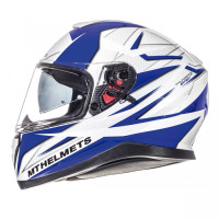 MT Helmets Thunder 3 Effect gloss pearl white / deep blue