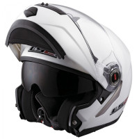 Шолом модуляр LS2 FF386 Ride Solid White Gloss