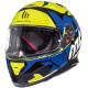 MT Helmets Thunder 3 Torn gloss fluor yellow / blue