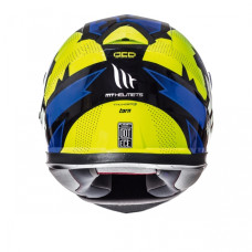 MT Helmets Thunder 3 Torn gloss fluor yellow / blue