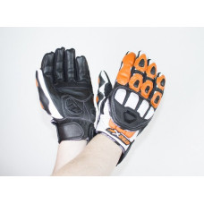 Мотоперчатки шкіряні Atrox PREDATOR NEW Black-Orange