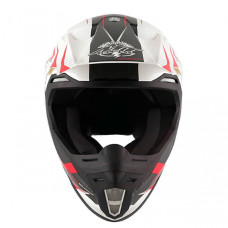 MT Helmets Synchrony Steel black / white / red