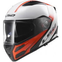 Шолом модуляр LS2 FF324 METRO RAPID WHITE RED