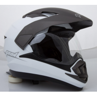 Шолом мотард GEON 714 Дуал-спорт Trek White