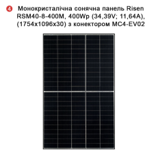 Комплект резервного живлення SMART-5.5kWSUNPV (5,5kW, 48V + 5kW LiFePO4 + 5,6kW сонячні панелі)