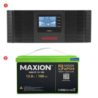 Комплект резервного живлення XL1200 (1.2kW, 12V + 1.2kW LiFePO4)