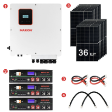 Комплект резервного живлення REVO-12000PV (12kW, 48V + 15kW LiFePO4 + 14.4kW сонячні панелі)