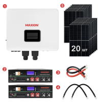 Комплект резервного живлення REVO-8000PV (12kW, 48V + 10kW LiFePO4 + 8kW сонячні панелі)
