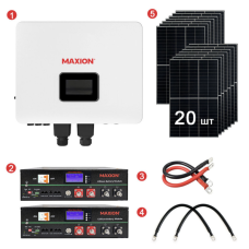 Комплект резервного живлення REVO-8000PV (12kW, 48V + 10kW LiFePO4 + 8kW сонячні панелі)